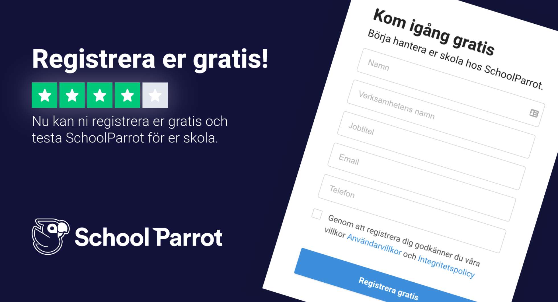 Gratisversion av SchoolParrot