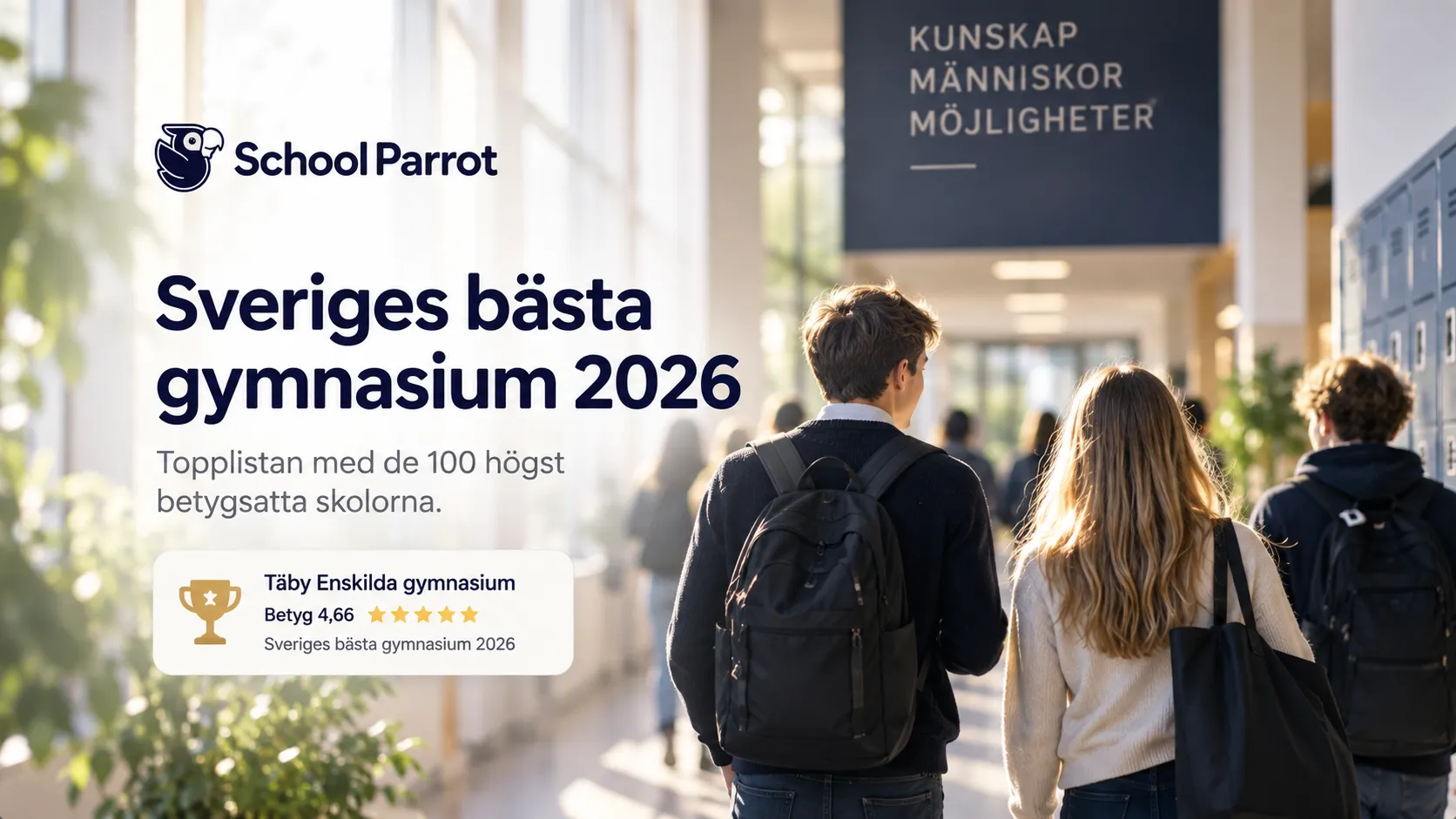 Sveriges bästa gymnasium 2026 – Topplista med 100 skolor